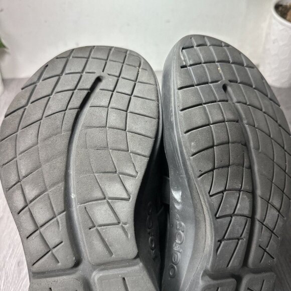 Oofos OOmg eeZee Low Mens 11 Shoes Slip On Sneaker Recovery Black Gym main image 5